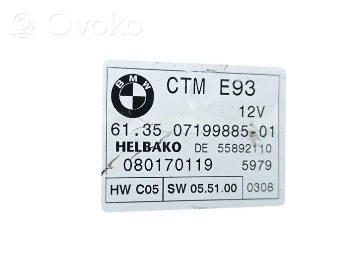 BMW 3 E92 E93 Moduł / Sterownik szyberdachu 07199885
