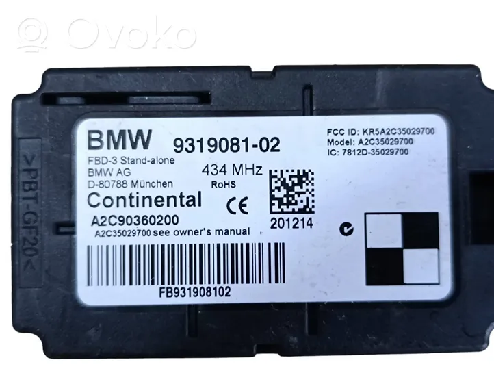 BMW 1 F20 F21 Inne wyposażenie elektryczne 9319081
