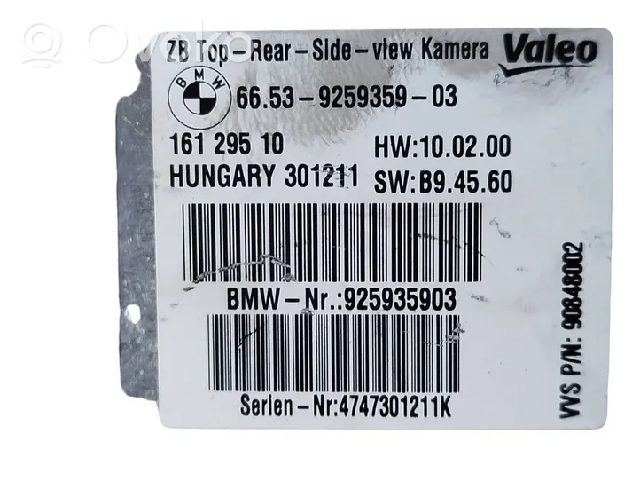 BMW X5 E70 Moduł / Sterownik kamery 9259359