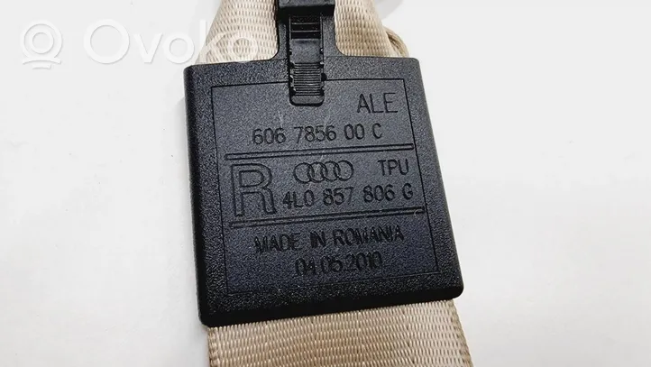 Audi Q7 4L Pas bezpieczeństwa fotela tylnego 4L0857806G