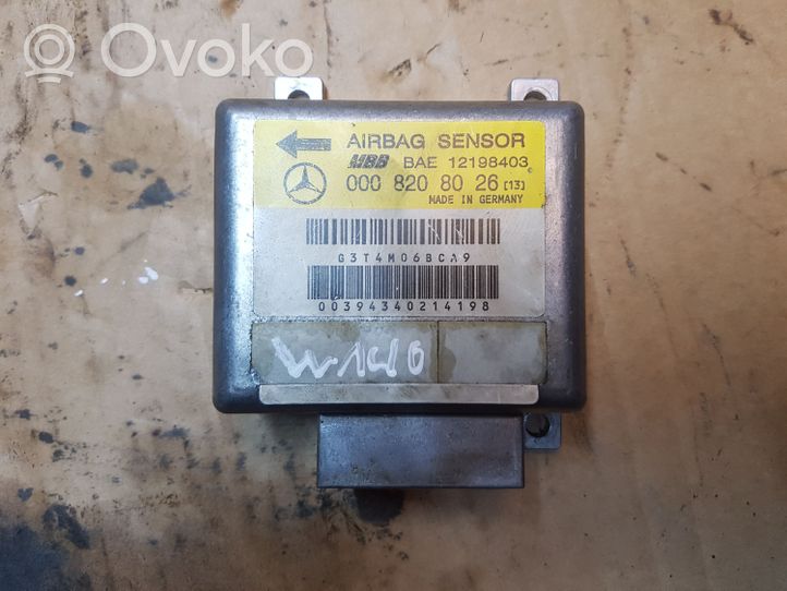 Mercedes-Benz S W140 Airbag control unit/module 0008208026