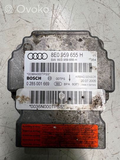 Audi A4 S4 B7 8E 8H Centralina/modulo airbag 8E0959655H