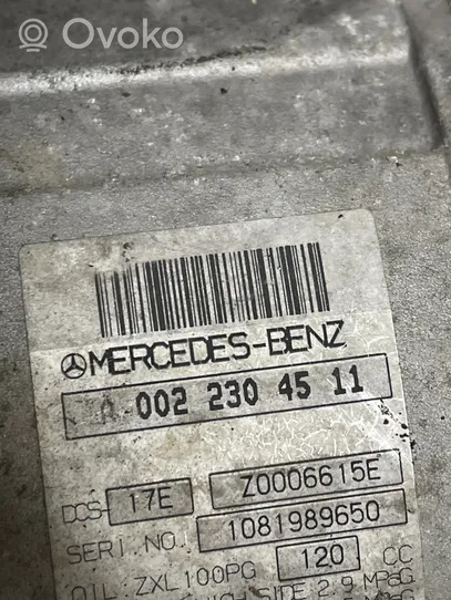 Mercedes-Benz C W204 Kompresor / Sprężarka klimatyzacji A/C A0022304511