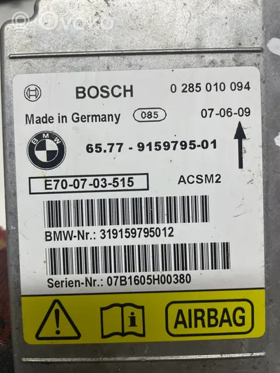BMW X5 E70 Sterownik / Moduł Airbag 9159795
