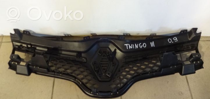 Renault Twingo III Grille calandre supérieure de pare-chocs avant 