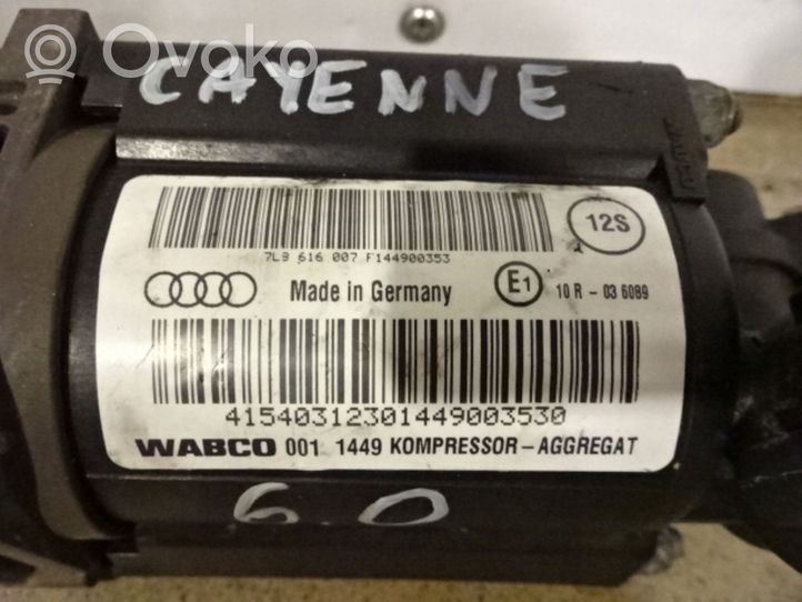 Porsche Cayenne (92A) Compressore/pompa sospensioni pneumatiche 