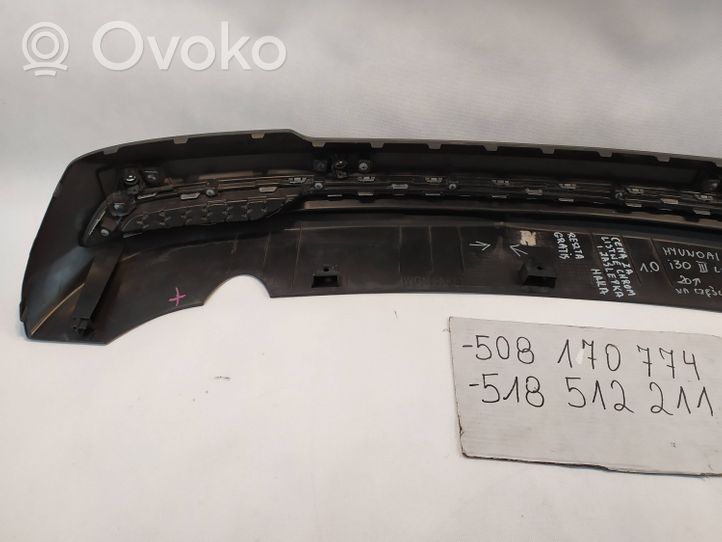 Hyundai i30 Moulure inférieure de pare-chocs arrière 86612-G4620