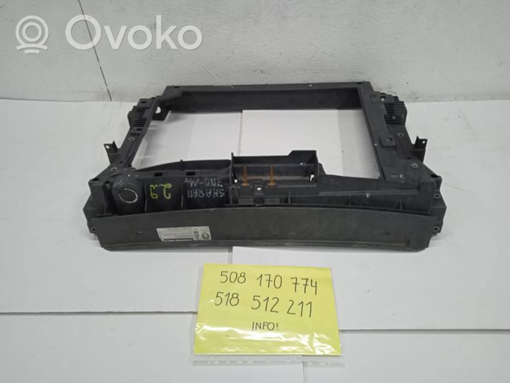 Volkswagen Sharan Pannello di supporto del radiatore 7N0805588B