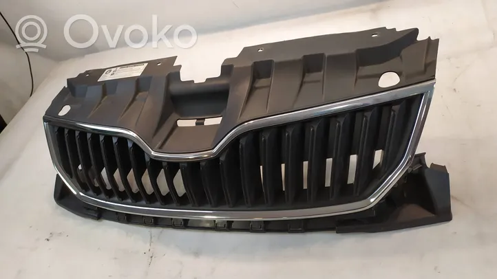 Skoda Fabia Mk3 (NJ) Grille calandre supérieure de pare-chocs avant 6V0853653