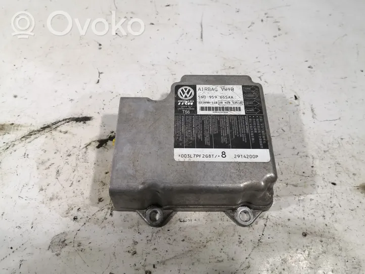 Volkswagen PASSAT B7 Airbag control unit/module 5N0959655AA