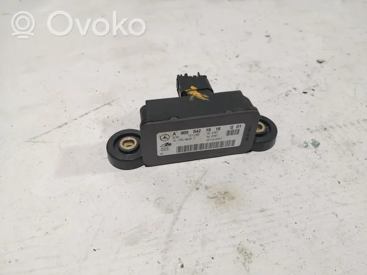 Mercedes-Benz C W204 ESP acceleration yaw rate sensor A0055421918