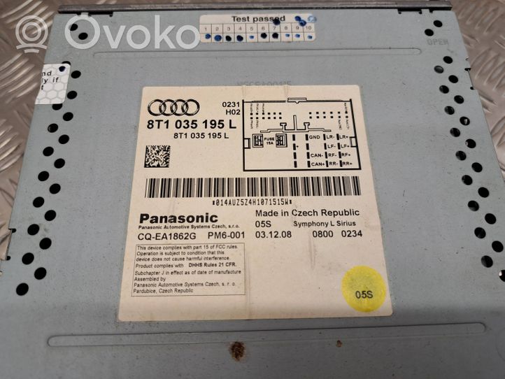 Audi Q5 SQ5 Radio/CD/DVD/GPS-pääyksikkö 8T1035195L