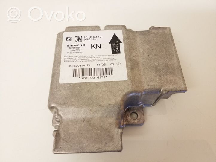 Opel Signum Oro pagalvių valdymo blokas 13V186947