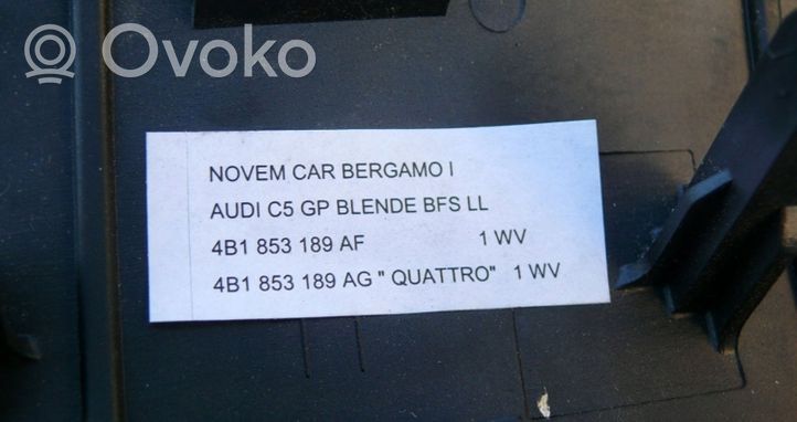 Audi A6 S6 C5 4B Set di rivestimento del pannello della portiera 4B1853189AF