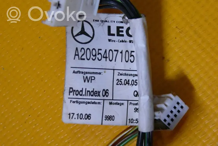Mercedes-Benz CLK A209 C209 Faisceau de câblage de porte avant A2095405306