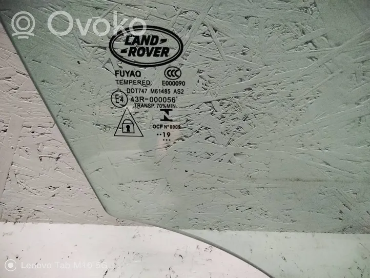 Land Rover Range Rover Velar Pagrindinis priekinių durų stiklas (keturdurio) 43R000056