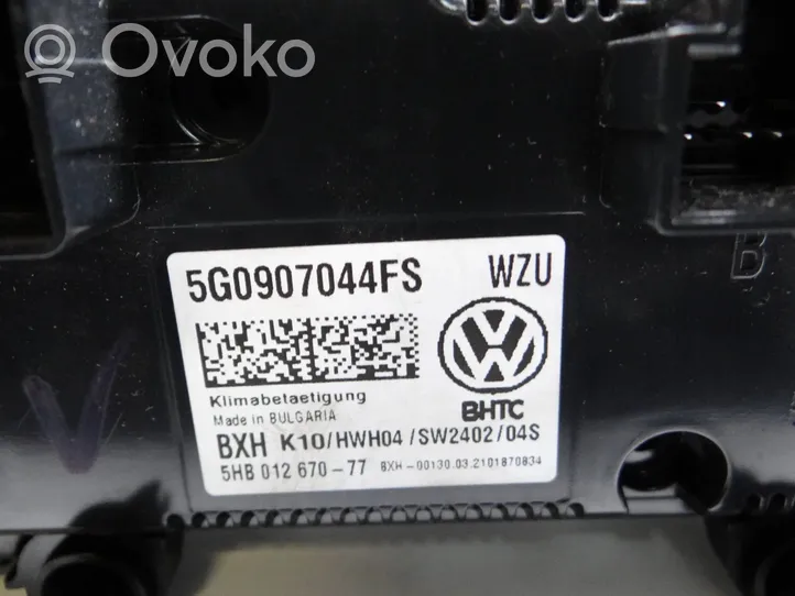 Volkswagen Golf VII Ilmastoinnin ohjainlaite 5G0907044FS