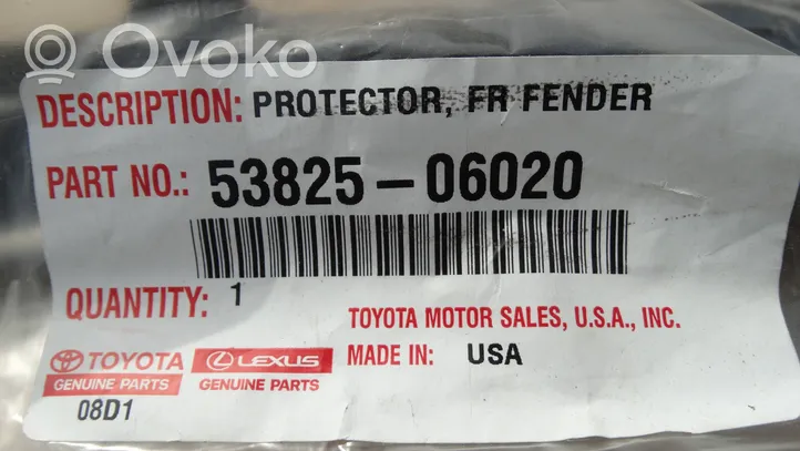 Toyota Camry Cache de protection inférieur de pare-chocs avant 53825-06020