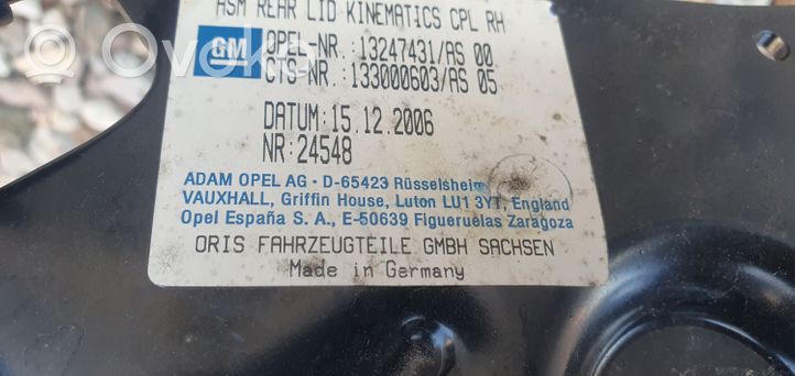 Opel Astra H Charnière de toit escamotable 13247431