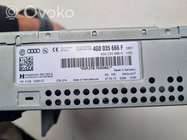 Audi A6 Allroad C7 Panel / Radioodtwarzacz CD/DVD/GPS 4G0035666F