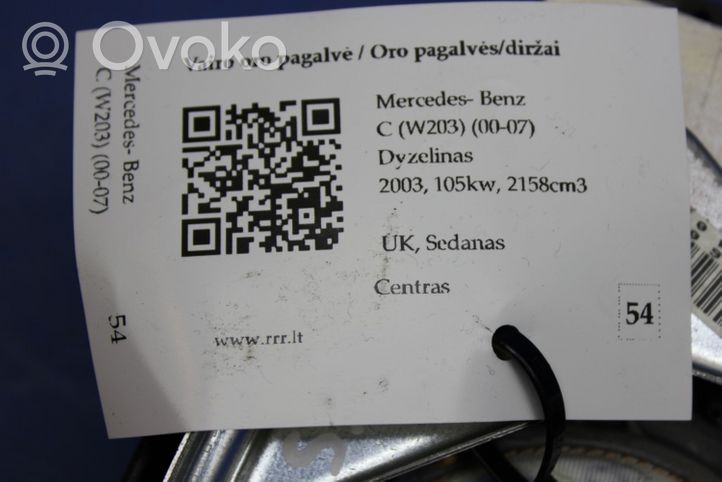 Mercedes-Benz C W203 Poduszka powietrzna Airbag kierownicy 2034601198