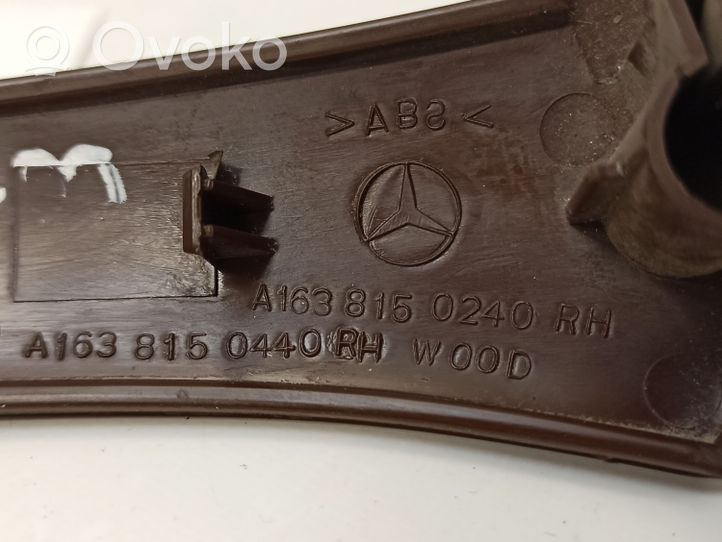 Mercedes-Benz ML W163 Zierleiste hinterer Türgriff a1638150240