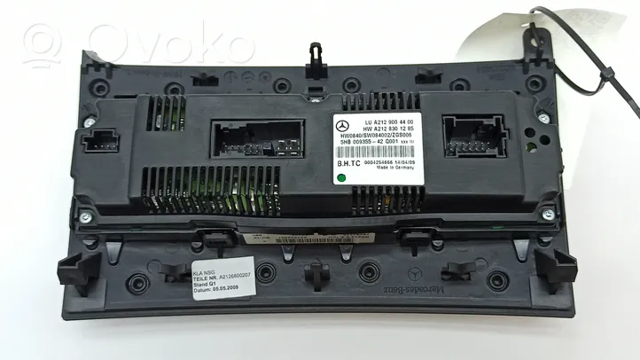 Mercedes-Benz E W212 Climate control unit A2129004400