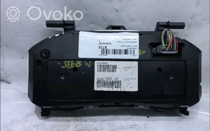 Renault Clio III Compteur de vitesse tableau de bord 8201060299