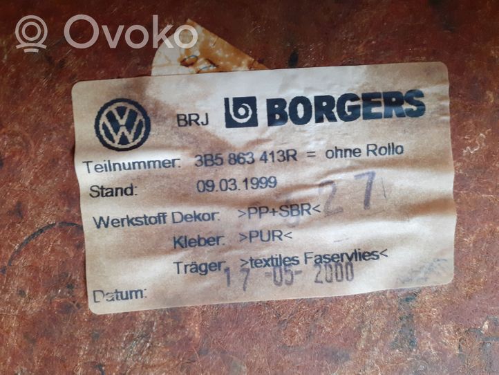 Volkswagen PASSAT B5 Grilles/couvercle de haut-parleur arrière 3B5863413R