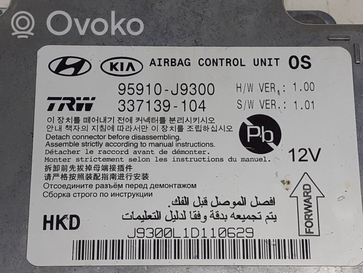 Hyundai Kona I Centralina/modulo airbag 95910J9300