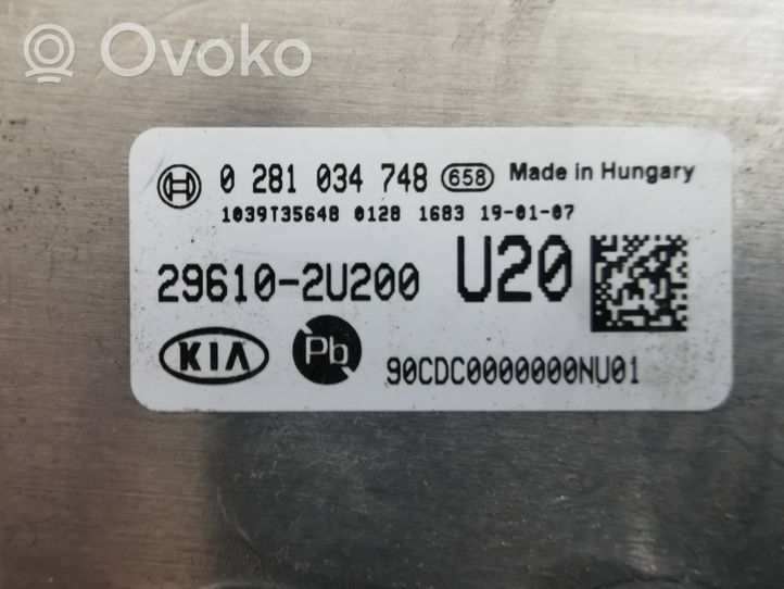 KIA Ceed Sterownik / Moduł ECU 296102U200