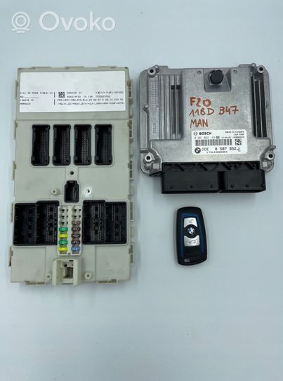 BMW 1 F20 F21 Kit centralina motore ECU e serratura 9383181