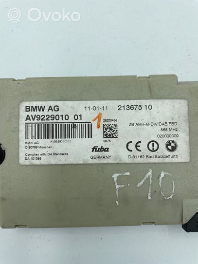 BMW 7 F01 F02 F03 F04 Moduł / Sterownik anteny 9229010