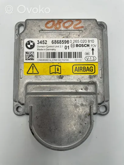 BMW 3 F30 F35 F31 Module de contrôle airbag 6868598