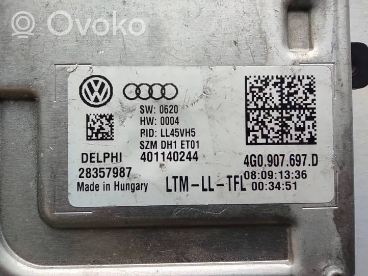 Audi A6 S6 C7 4G Ajovalojen virranrajoitinmoduuli Xenon 4G0907697D