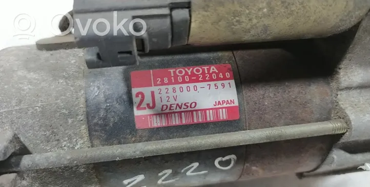 Toyota Corolla E120 E130 Motorino d’avviamento 