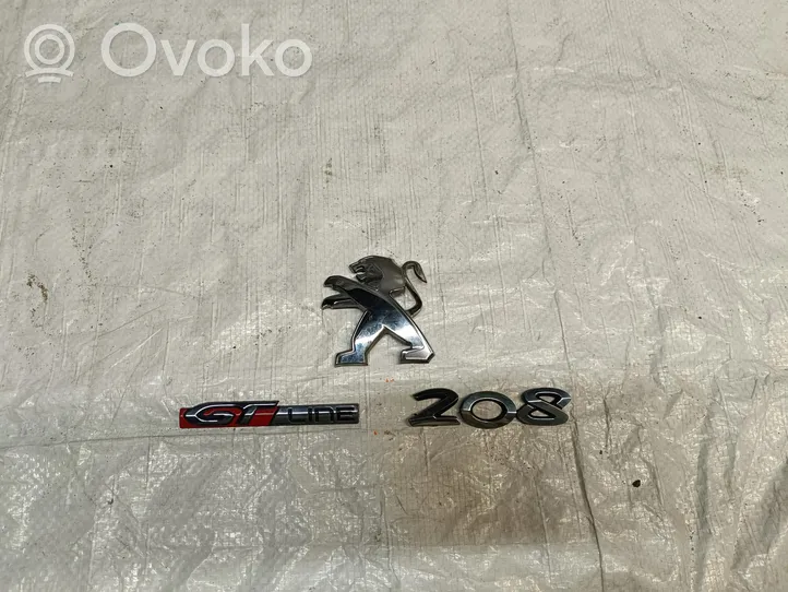 Peugeot 208 Emblemat / Znaczek tylny / Litery modelu 