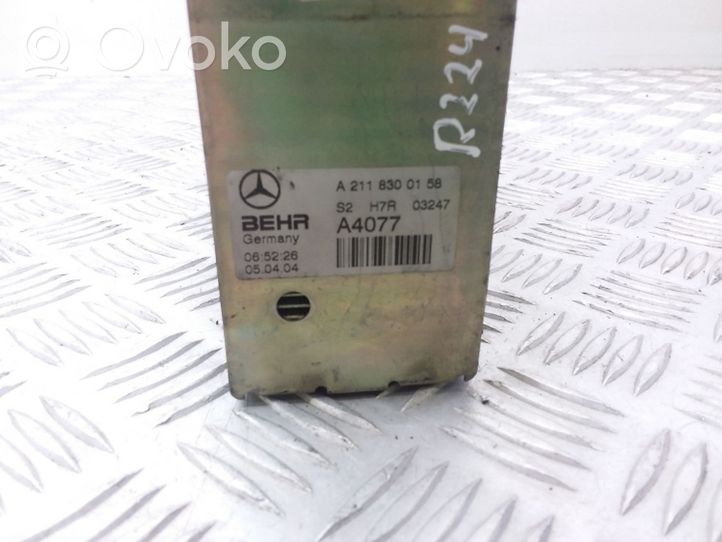 Mercedes-Benz E W211 Oro kondicionieriaus radiatorius (salone) A2118300158