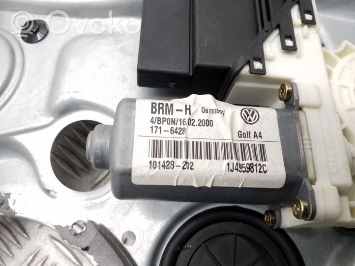 Volkswagen Bora Regulador de puerta trasera con motor 1J4959812C