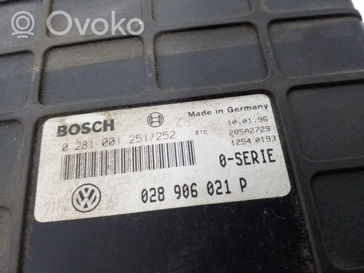 Volkswagen Sharan Sterownik / Moduł ECU 0281001251