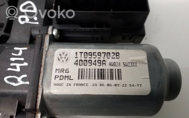 Volkswagen Touran I Moteur de lève-vitre de porte avant 1K0959792G