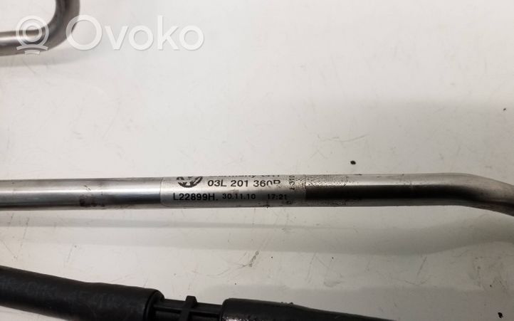 Skoda Octavia Mk2 (1Z) Przewód / Wąż przelewowy paliwa 03L201360R