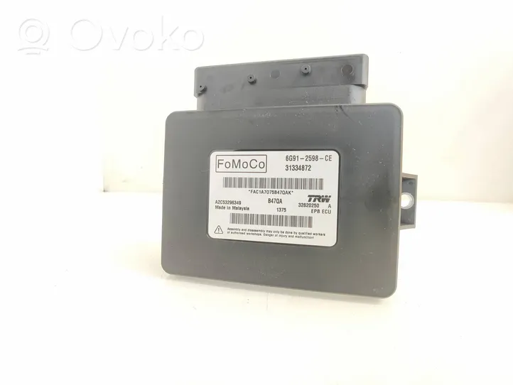 Volvo V60 Hand brake control module 6G912598CE