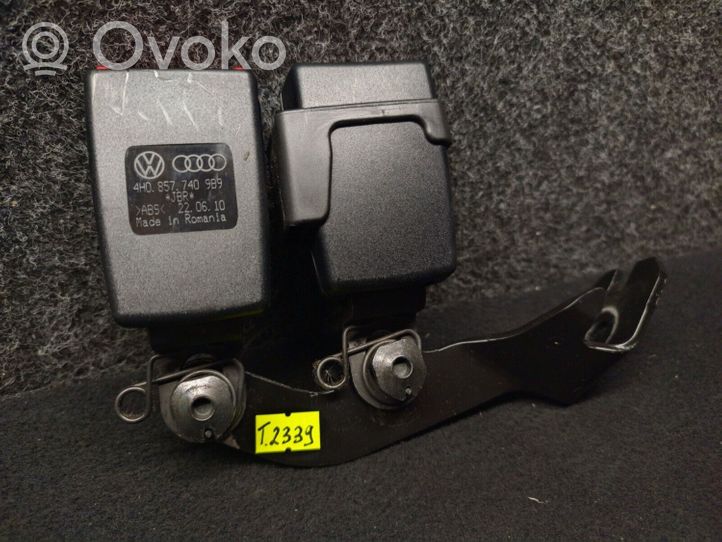 Audi A8 S8 D4 4H Klamra środkowego pasa bezpieczeństwa fotela tylnego 4H0857740