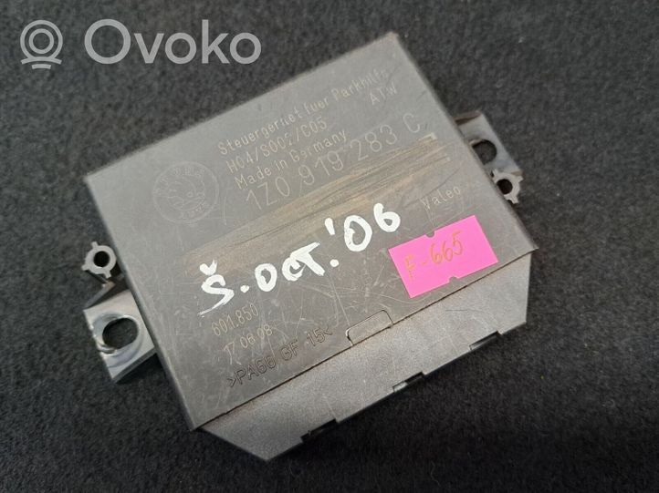 Skoda Octavia Mk2 (1Z) Sterownik / Moduł parkowania PDC 1Z0919283C