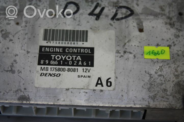 Toyota Corolla E120 E130 Calculateur moteur ECU 8966102A61