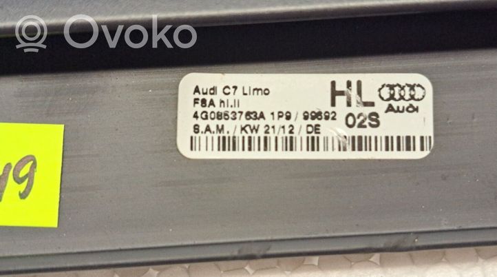 Audi A6 S6 C7 4G Set di rivestimento del pannello della portiera 4G0853763A