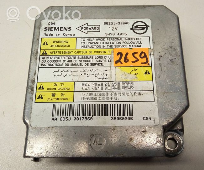 8625131040 SsangYong Actyon Airbag control unit/module, 68.80 € RRR