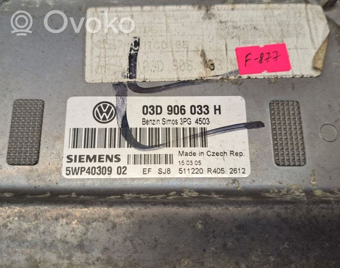 Volkswagen Fox Sterownik / Moduł ECU 03D906033H