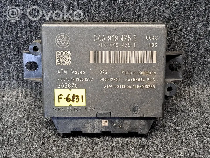 Volkswagen Tiguan Sterownik / Moduł parkowania PDC 3AA919475S